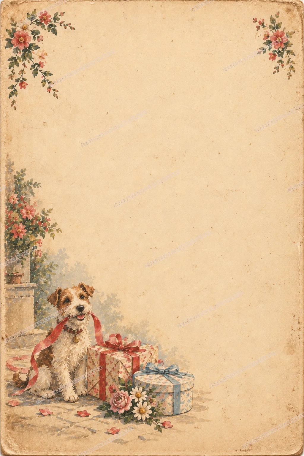 Papyrus & Pixel greeting card back