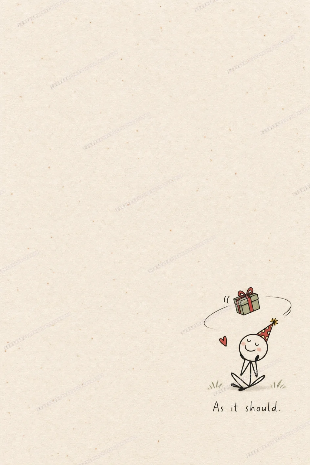 Papyrus & Pixel greeting card back