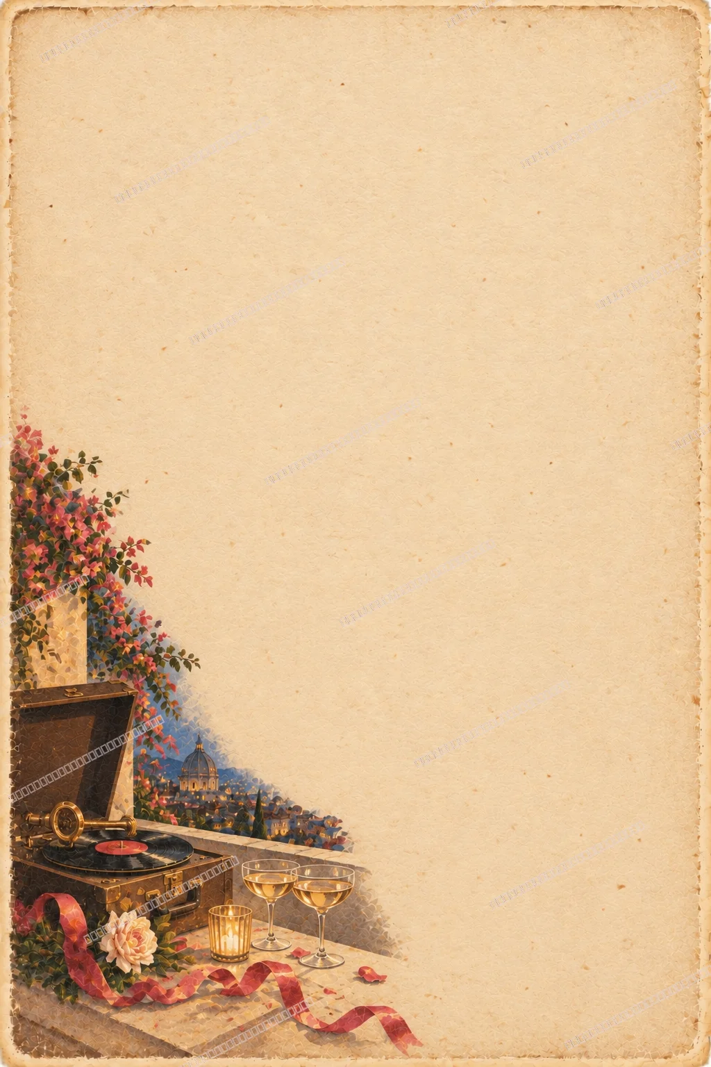 Papyrus & Pixel greeting card back