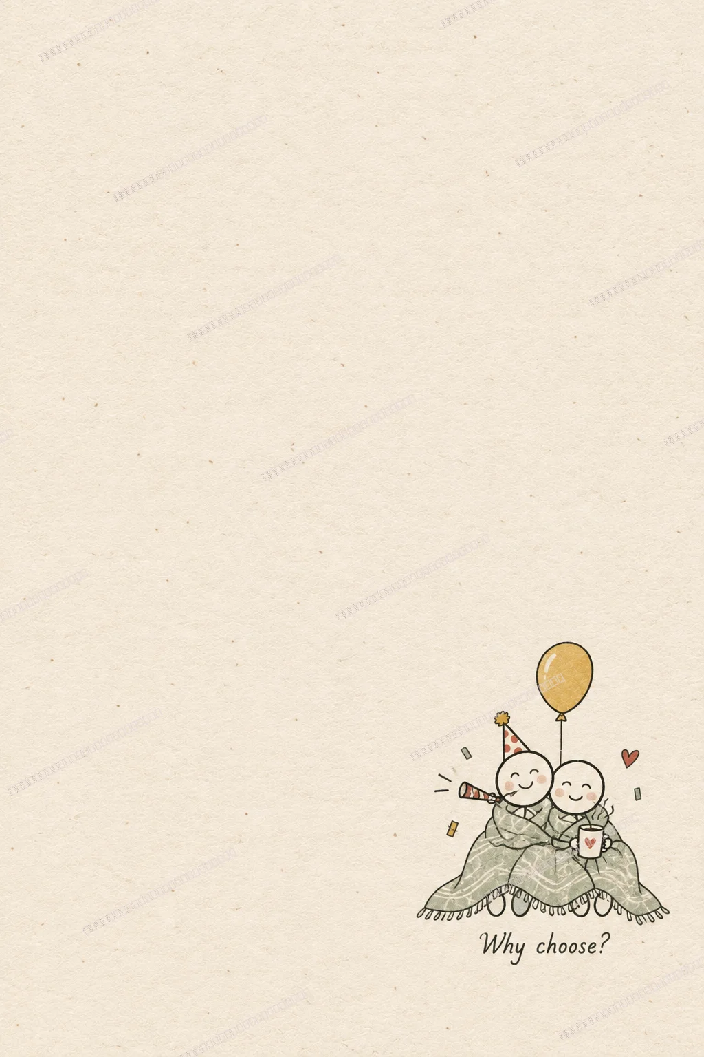 Papyrus & Pixel greeting card back
