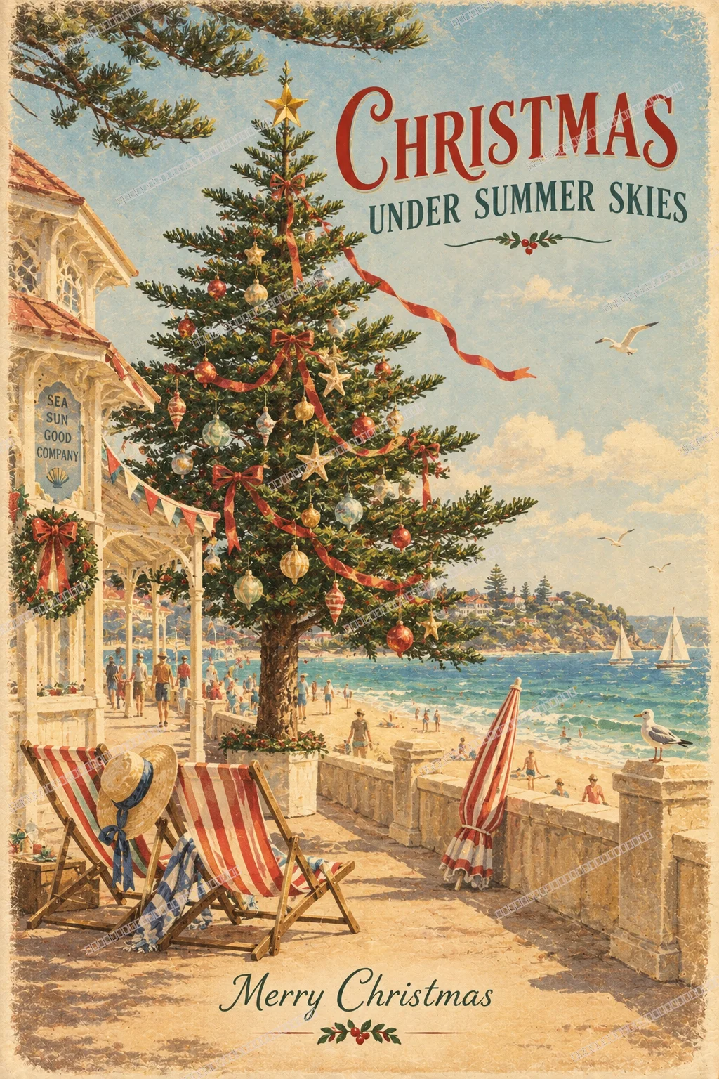 Christmas beach