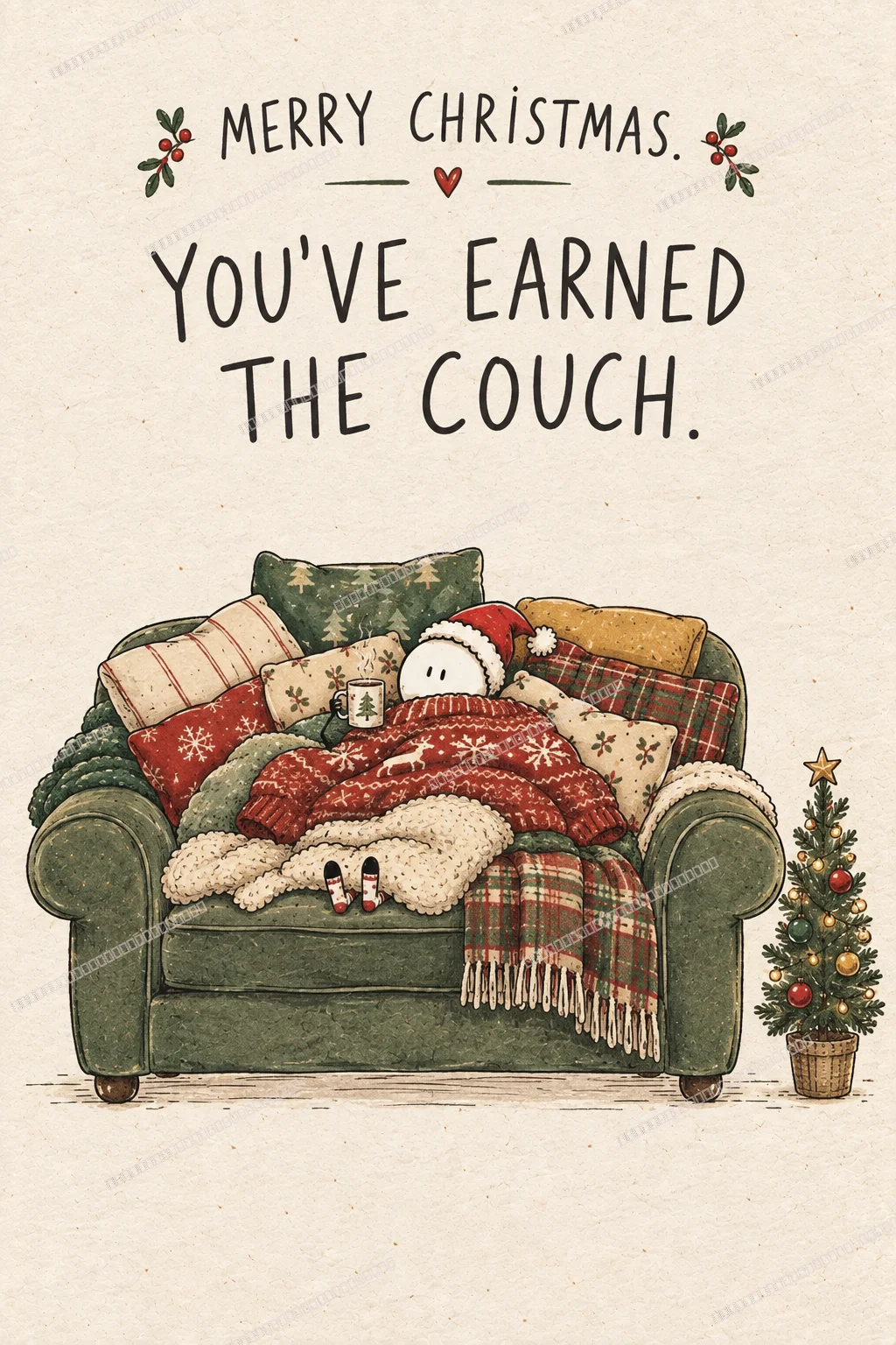 Christmas couch